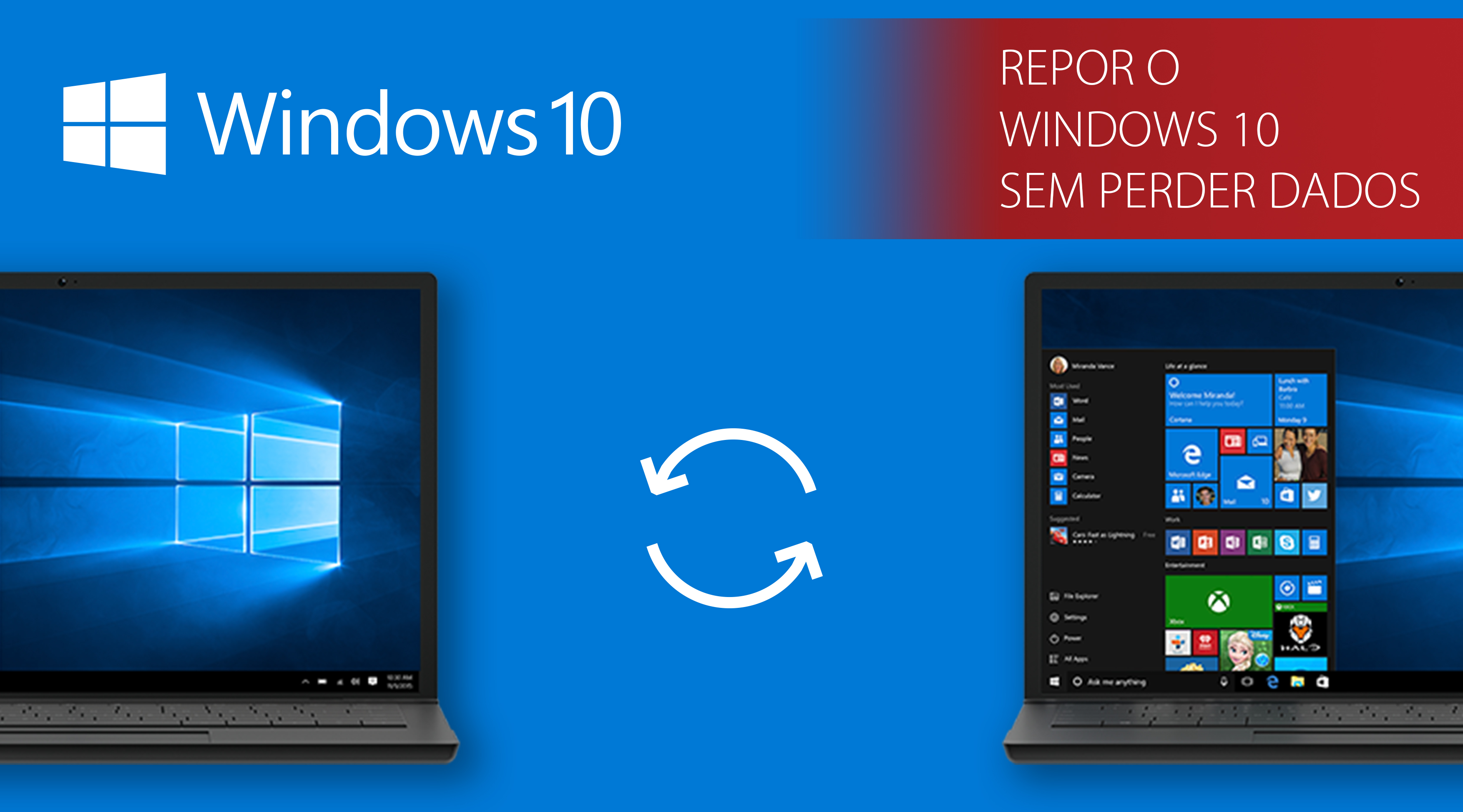 How to: Repor o Windows 10 sem perder dados